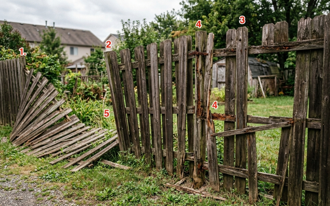What are the top 5 signs your fence needs an emergency repair?