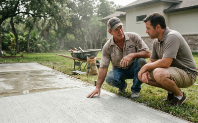 Why residential concrete contractors recommend specific finishes for South Texas humidity